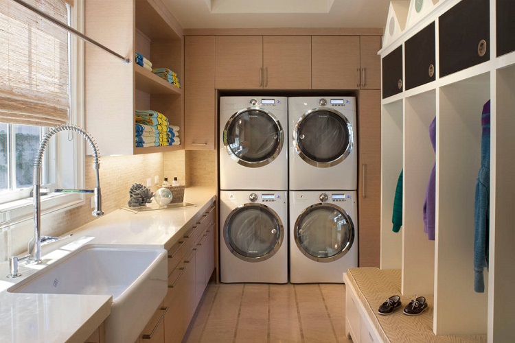 Contoh desain ruang laundry profesional, Sumber: houzz.com